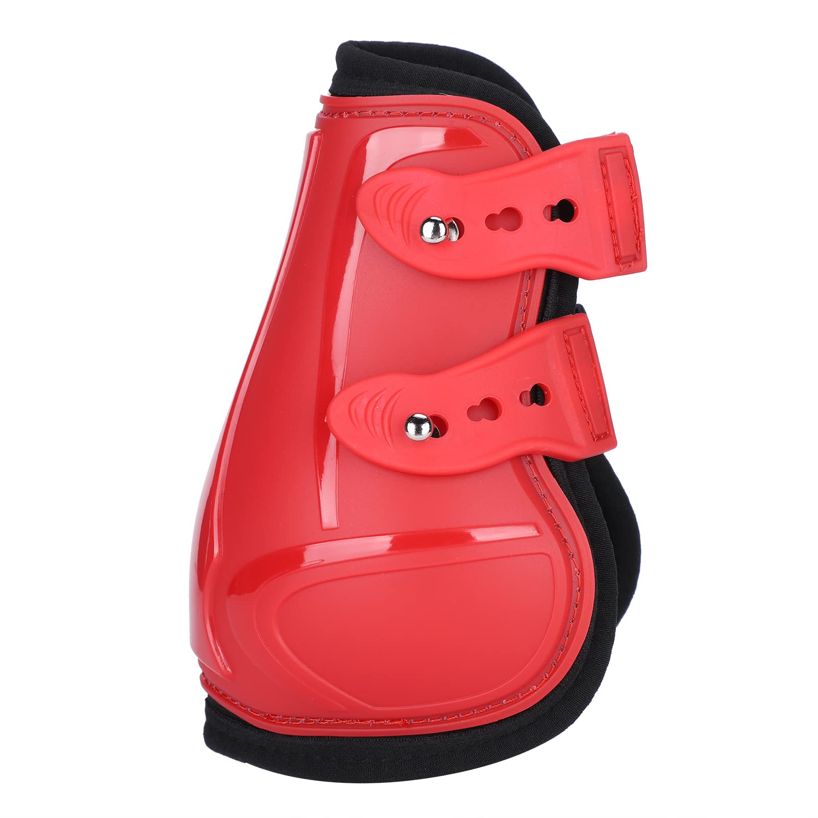 Gambale per Cavallo Ispessito Protezione per Gamba di Cavallo in PU Leggings per Ostacoli con Cinture Resistenti Bottoni Facili da Allacciare Fodera Morbida per (M)