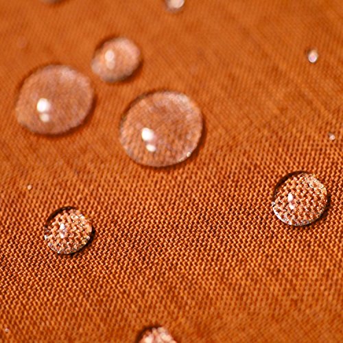 Garten-Tischdecke Lotus-Effekt Oval 135x180 cm Orange - Farbe & Größe wählbar mit Fleckschutz - (GT_O135x180Orange)