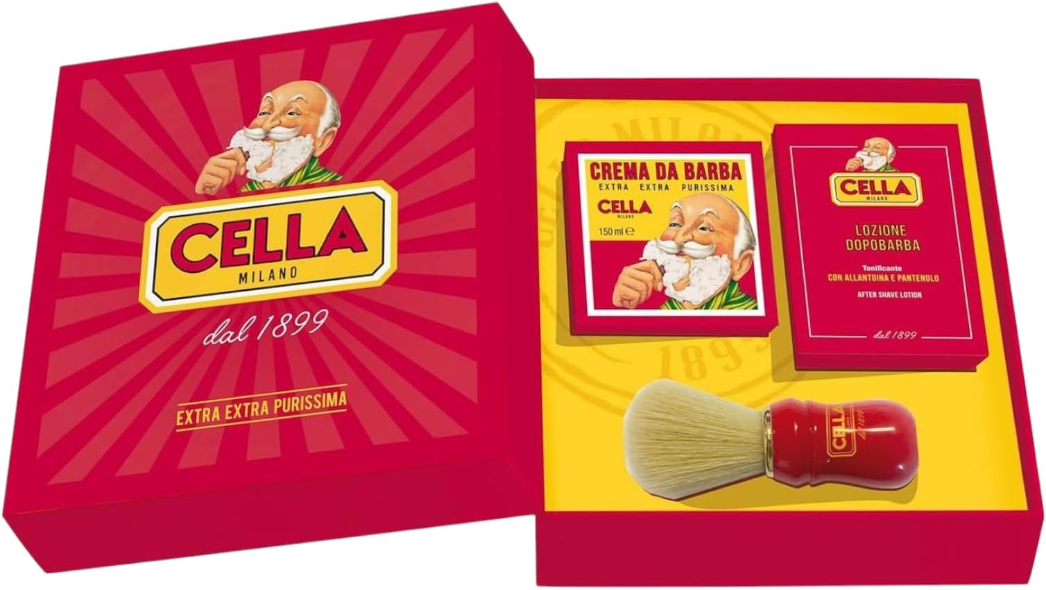 Cella Cream/Lotion/Brush Set