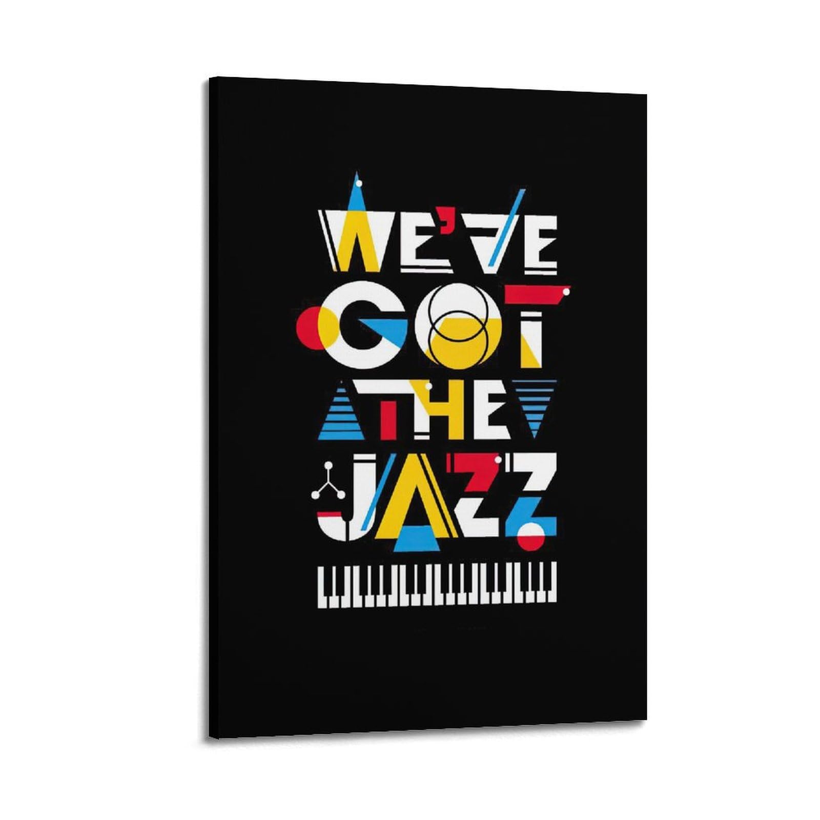 YTNSA Poster decorativo da parete su tela, stile vintage, motivo jazz, festival, stampa moderna, per camera da letto, per camera da letto, 50 x 75 cm