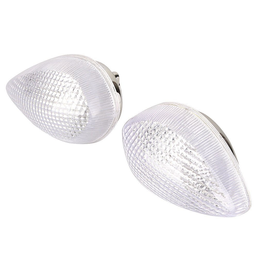 Bacar LED Motorcycle Turn Signals Lights Blinker Indicator Lamp for Yamaha YZF R1 2009-2010, FZ1/R6S 2006-2010, FZ6 2004-2009, R6 2003-2005, R1 2002-2006, Clear Lens