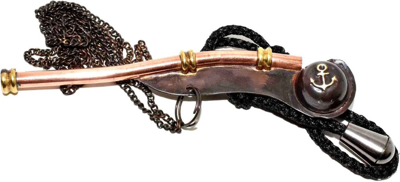 Boatswains Whistle or Bosun Pipe: Nautical Collection (1, Brass)