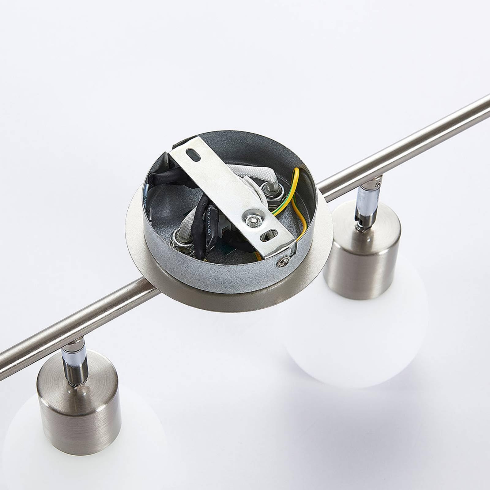 Lindby Deckenlampe drehbar schwenkbar Strahler Deckenstrahler Metall Glas 4x E14 ohne Leuchtmittel