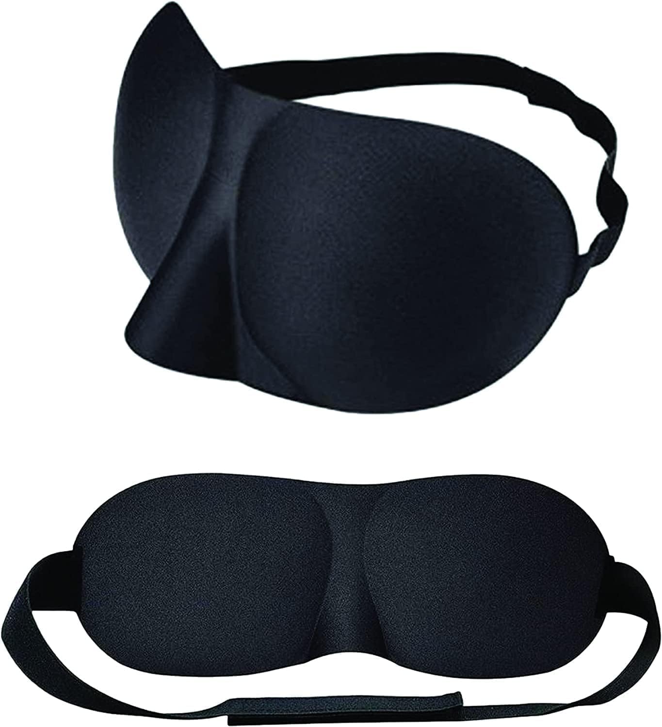 PARENCE Schlafmaske für Erwachsene -Comfortfleece-Maske mit Verstärkung und Nasenkerbe - zur Entspannung und besseren Sc