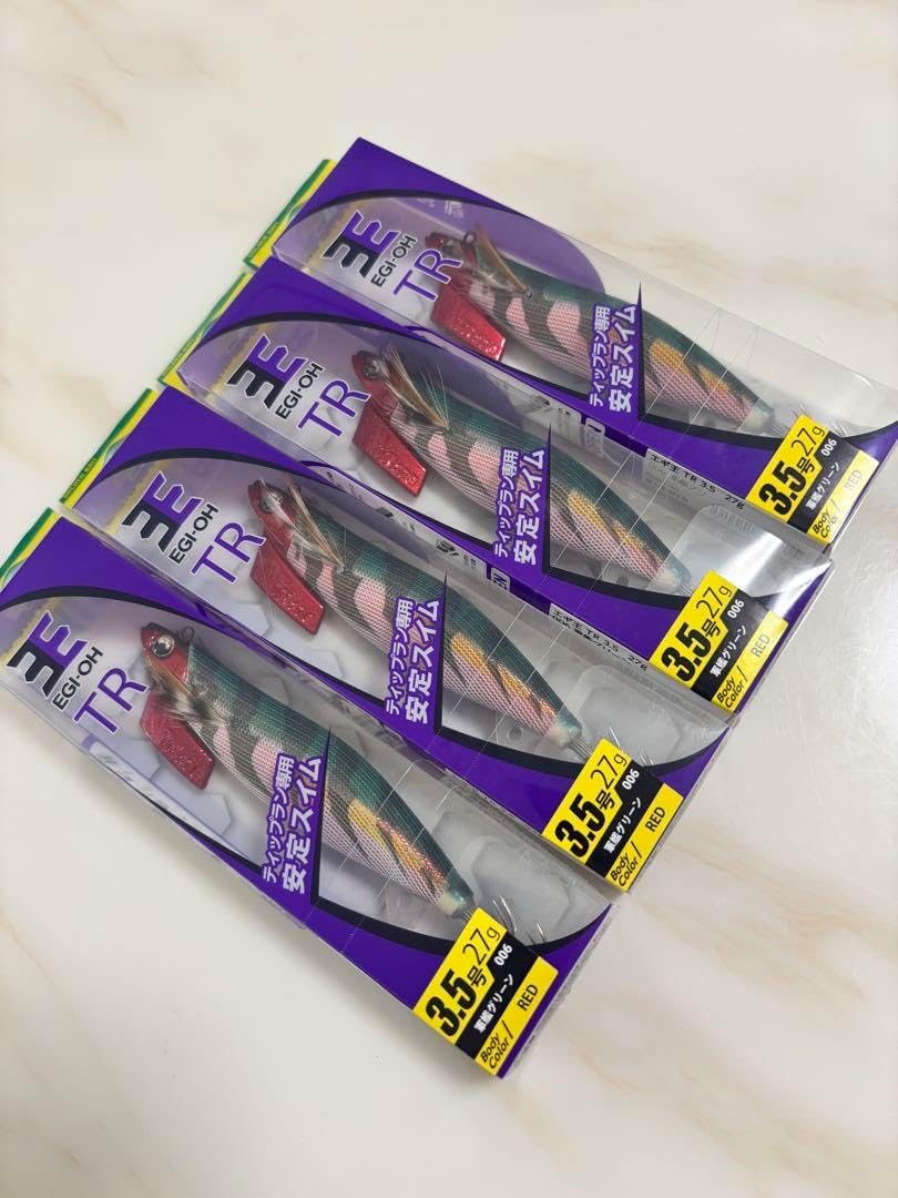 軍艦グリーン ヤマシタTR 3.5号エギ 4個セット ヤマシタ エギ王 TR 3.5号