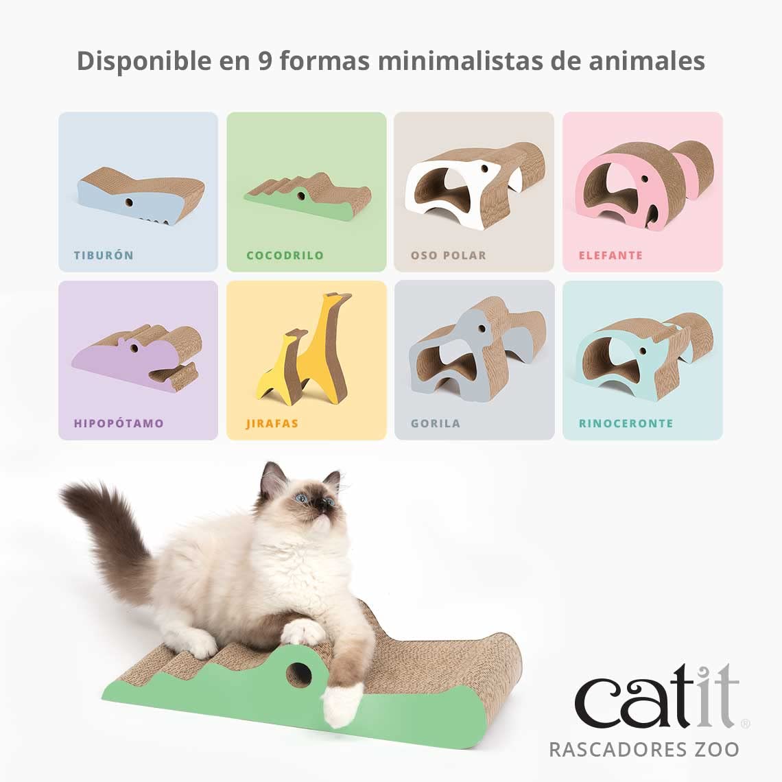 Catit Rascador Zoo - Jirafa XL, Amarillo
