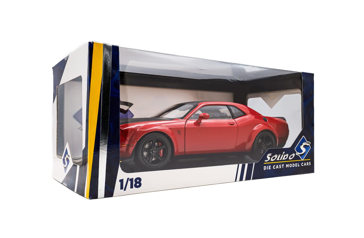 Solido Dodge Challenger Demon Modellauto 1:18 Muscle Car Rot