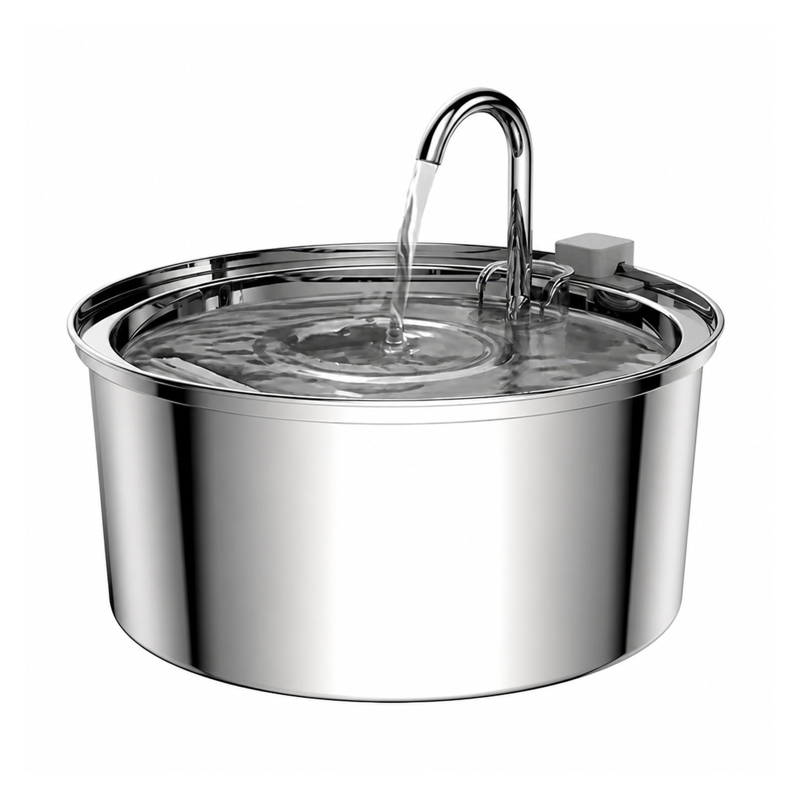 Fuente para beber para mascotas automática de acero inoxidable con capacidad de 3.2L