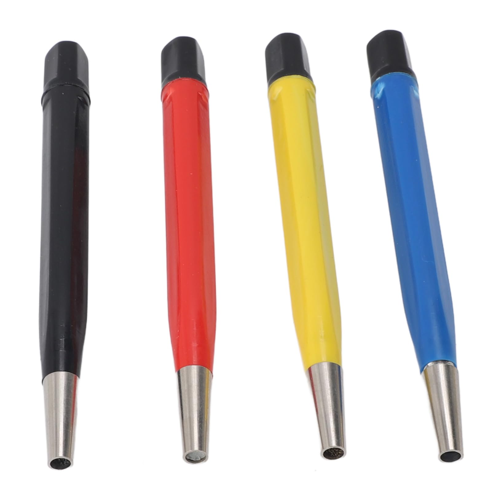 Kratzbürsten-Stift-Set, 4-teilig, Vorbereitende Schleifbürste Im Stiftstil mit Stahl-Messing-Fiberglas-Nylon und Verstellbaren Spitzen Zum Entfernen von Korrosion und Rost, Schmuck