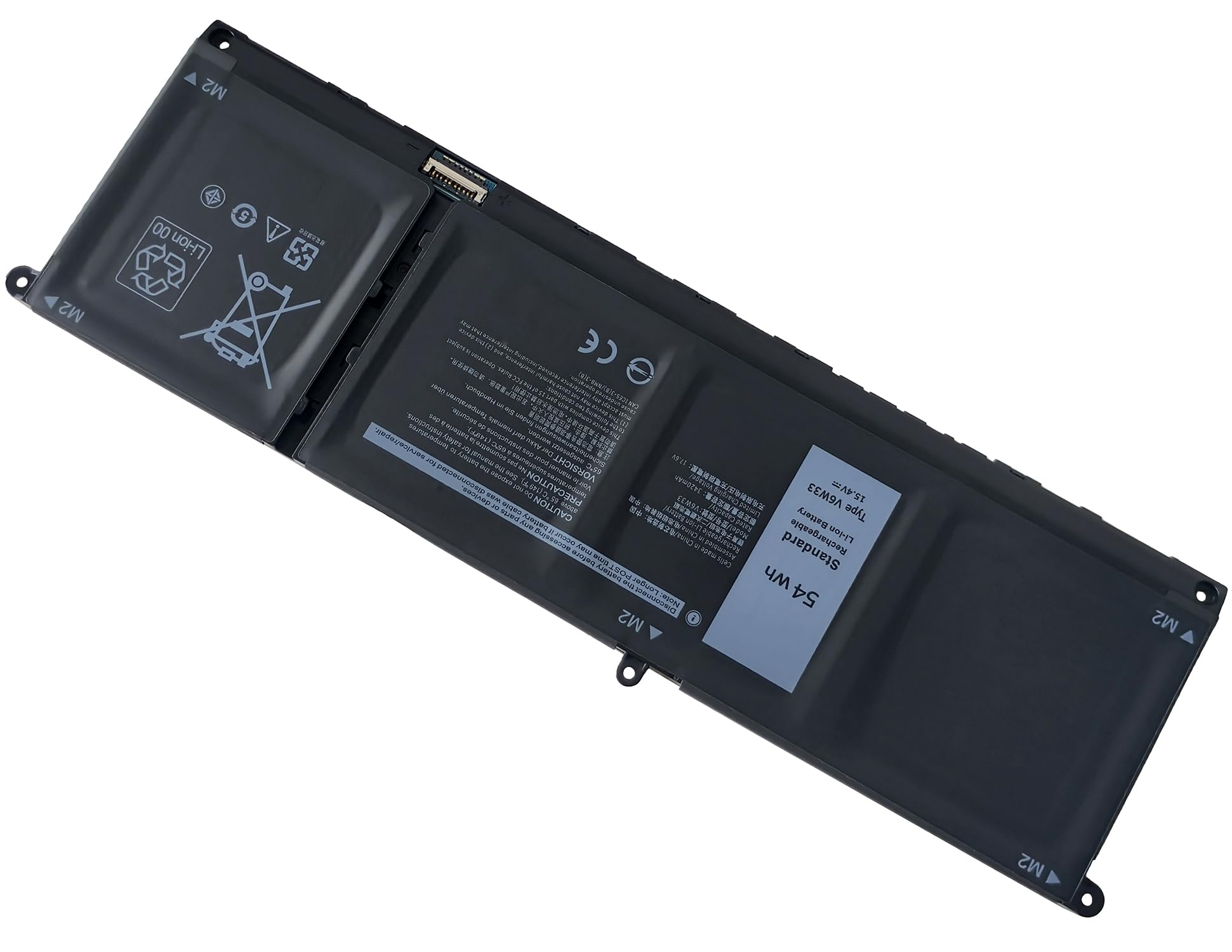 54Wh V6W33 Laptop Akku für Dell Latitude 3320 3420 3520 Inspiron 14 Plus 7420 3510 3511 3515 3520 3525 3535 5310 5410 5415 5418 5510 5515 5518 5410 7415 7420 7425 7430 7435 7620 2-in-1