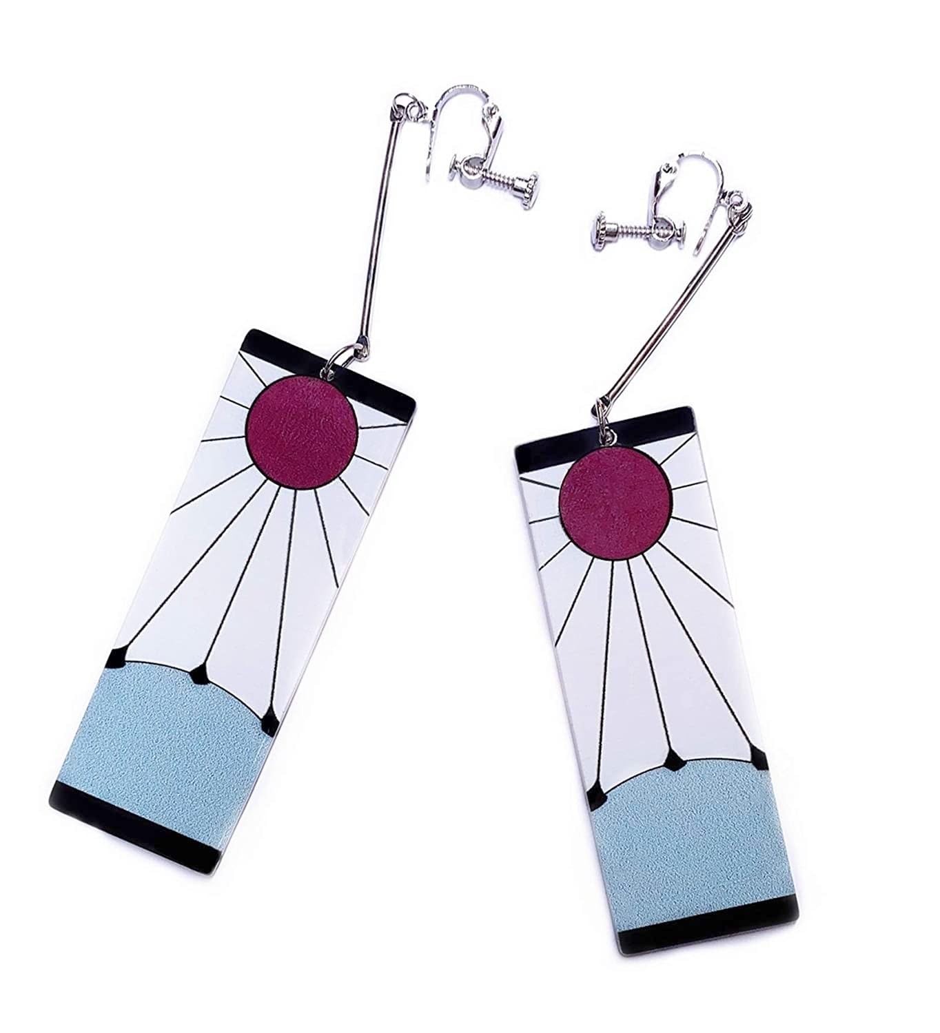Demon Slayer Tanjiro Kamado Hanafuda Earrings Tanjiro Cosplay Anime Earrings For womens model 2 (B0CL9WL5ZS) Amazon Price History, Amazon Price Tracker