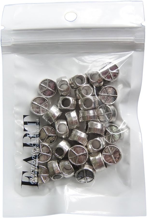 RUBYCA 50pcs Tibetan Silver Tone Spacer Beads Fit European Charms Bracelet Pacific Design - Image 5