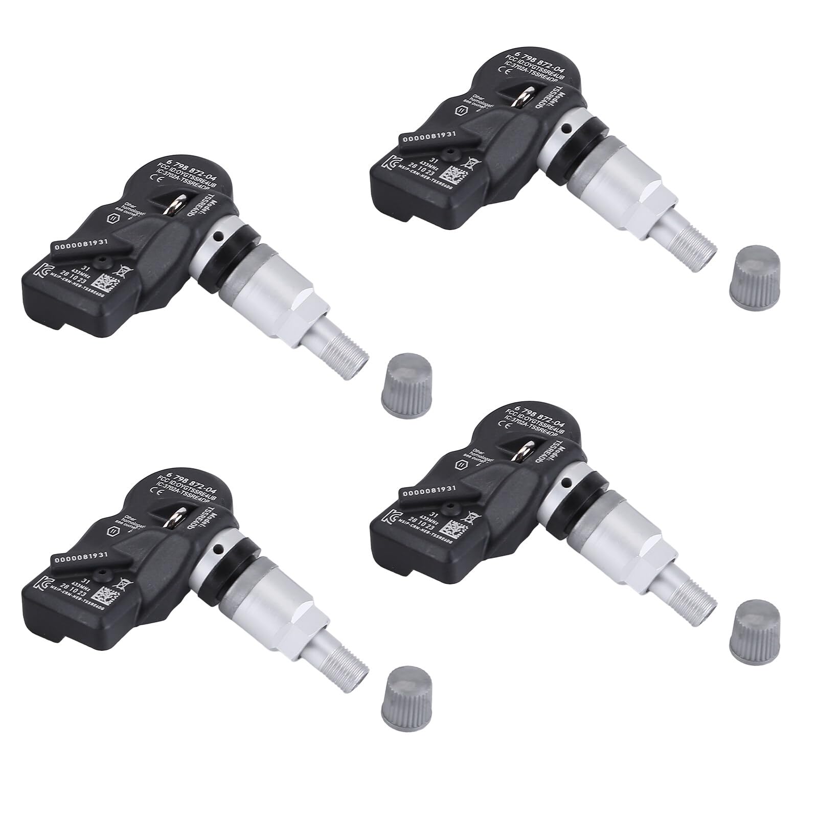 BYNYXI 4 x czujniki ciśnienia w oponach do F06 F07 F10 F11 F12 F13 X1 X3 X4 36106798872 TPMS czujnik RDKS czujnik ciśnienia w oponach system kontroli ciśnienia w oponach TPM196 TXS005 36106874830 366