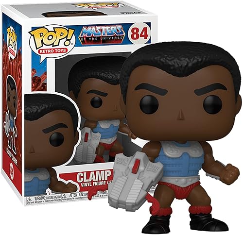 Miniatura 2 de POP Retro Toys Masters of The Universe - Clamp Champ Funko Pop! Figura de vinilo (paquete con funda protectora compatible con Pop Box), multicolor,