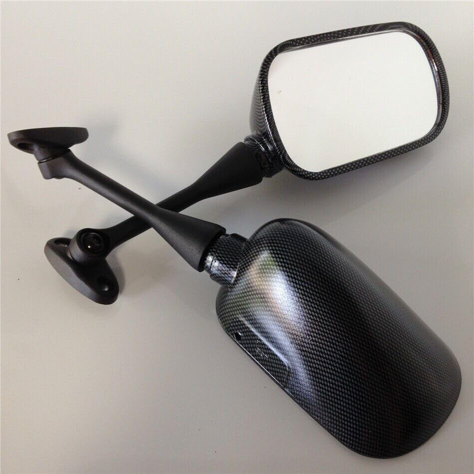HTTMT - Espejos estilo OEM de fibra de carbono compatibles con 2003-2012 Cbr 600Rr 2004-2007 Cbr1000Rr