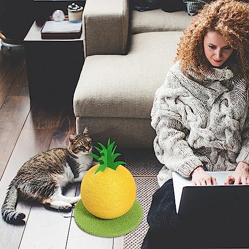 Rascador para gatos en forma de fruta de sisal ecológico miniatura 6
