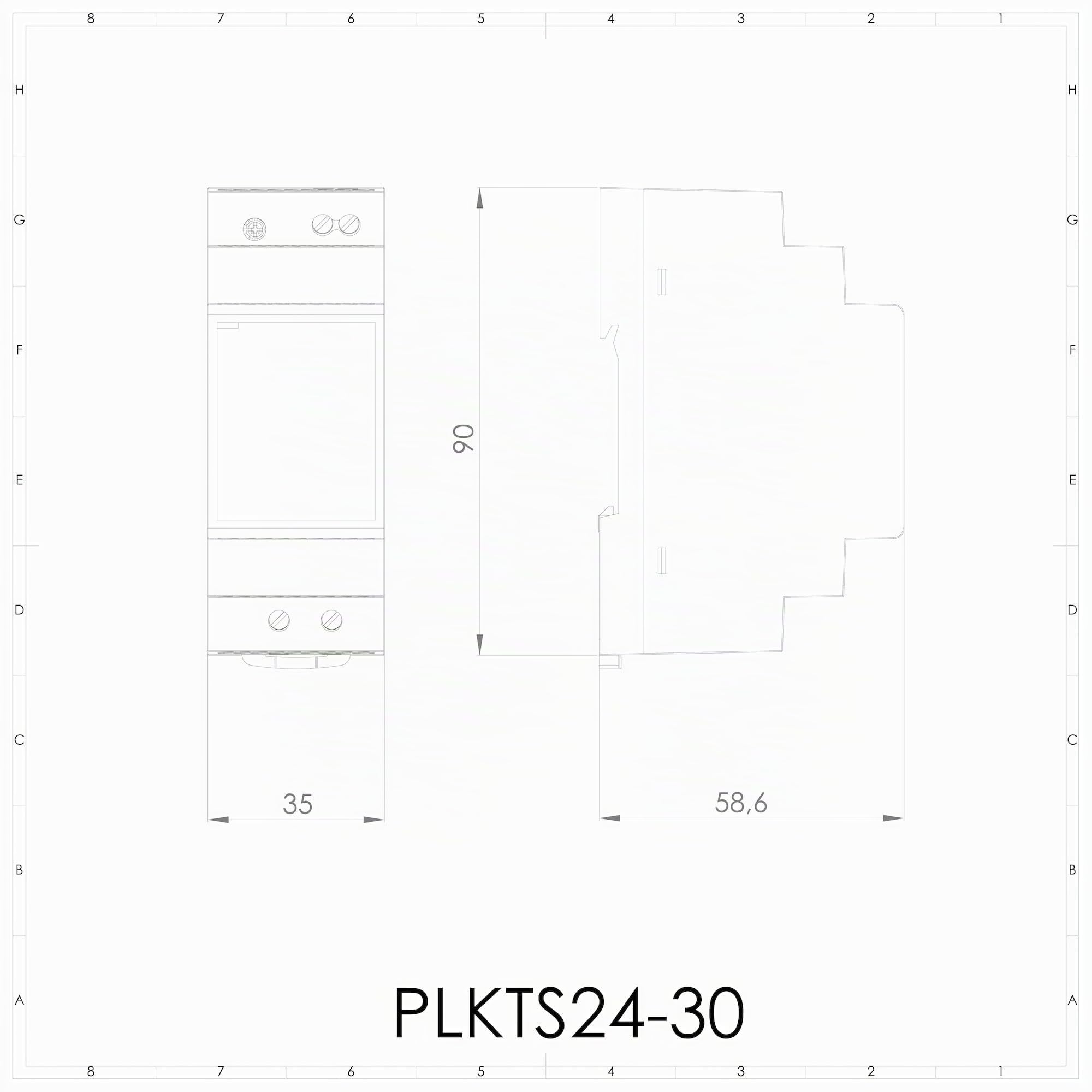Plikc - Alimentation à découpage modulaire tension réglable (24 Vdc -1,25 A - 30 W)
