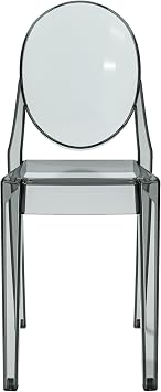 Stackable Acrylic Ghost Event Chairs Set of 4 (Grey)