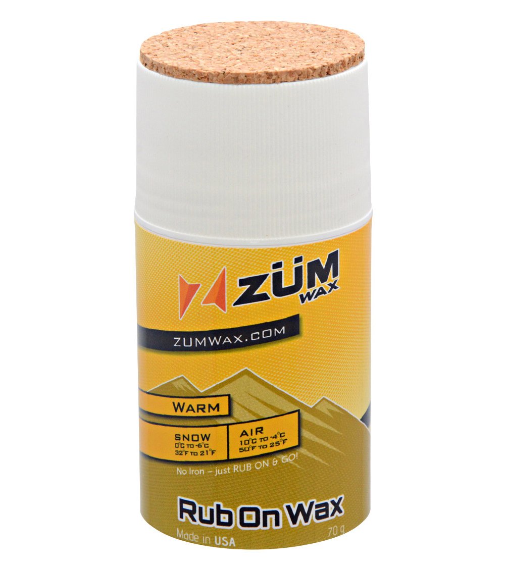 ZÜMWAX RUB ON WAX Ski/Snowboard - WARM Temperature - 70 gram - INCREDIBLY FAST!!! Excellent spring wax!!!