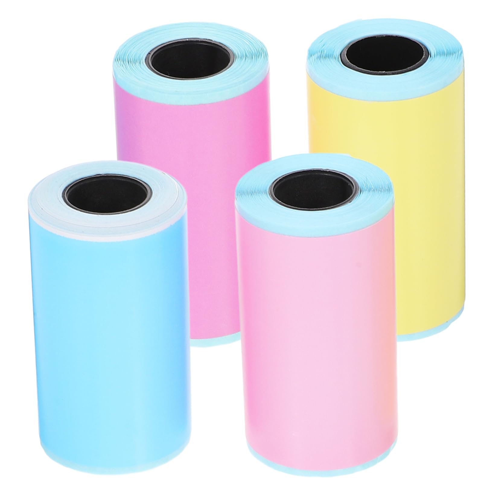 DOITOOL 5 ensembles Papier Thermique Papier Photo Autocollant Autocollants Photo Couleur Étiquettes Thermiques Autocollantes Mini-Étiquettes Autocollantes Pour 4 rouleaux*5