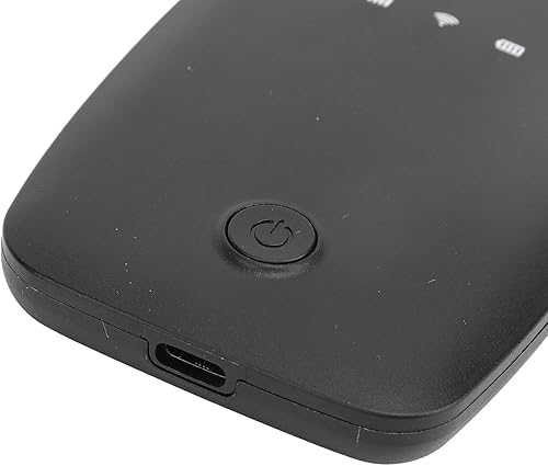Yoidesu Mobile Wi Fi Hotspots, Portable Travel Router Supports 10 Users at The Same Time, 2100mAh Large Battery, Pocket Wi Fi Device for Secure Internet, Europe Asia Edition (Black)(Black)