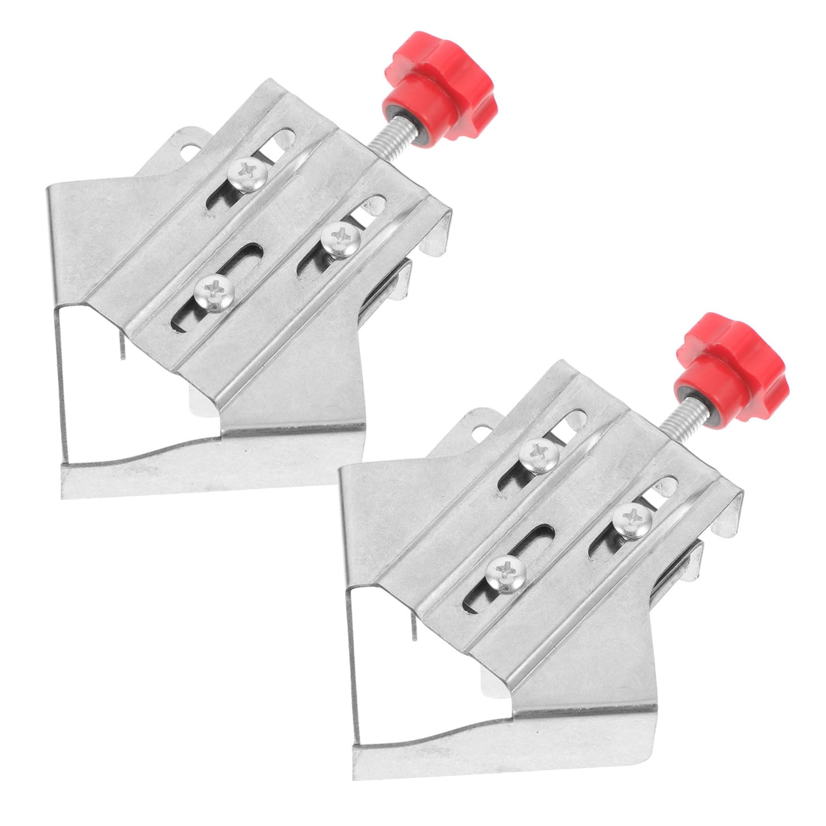 STOBAZA Corner Clamps for Working 2-piece Set Stainless Steel Right Angle Clamp Versatile for Woodworking Picture Frames and Task Clamping