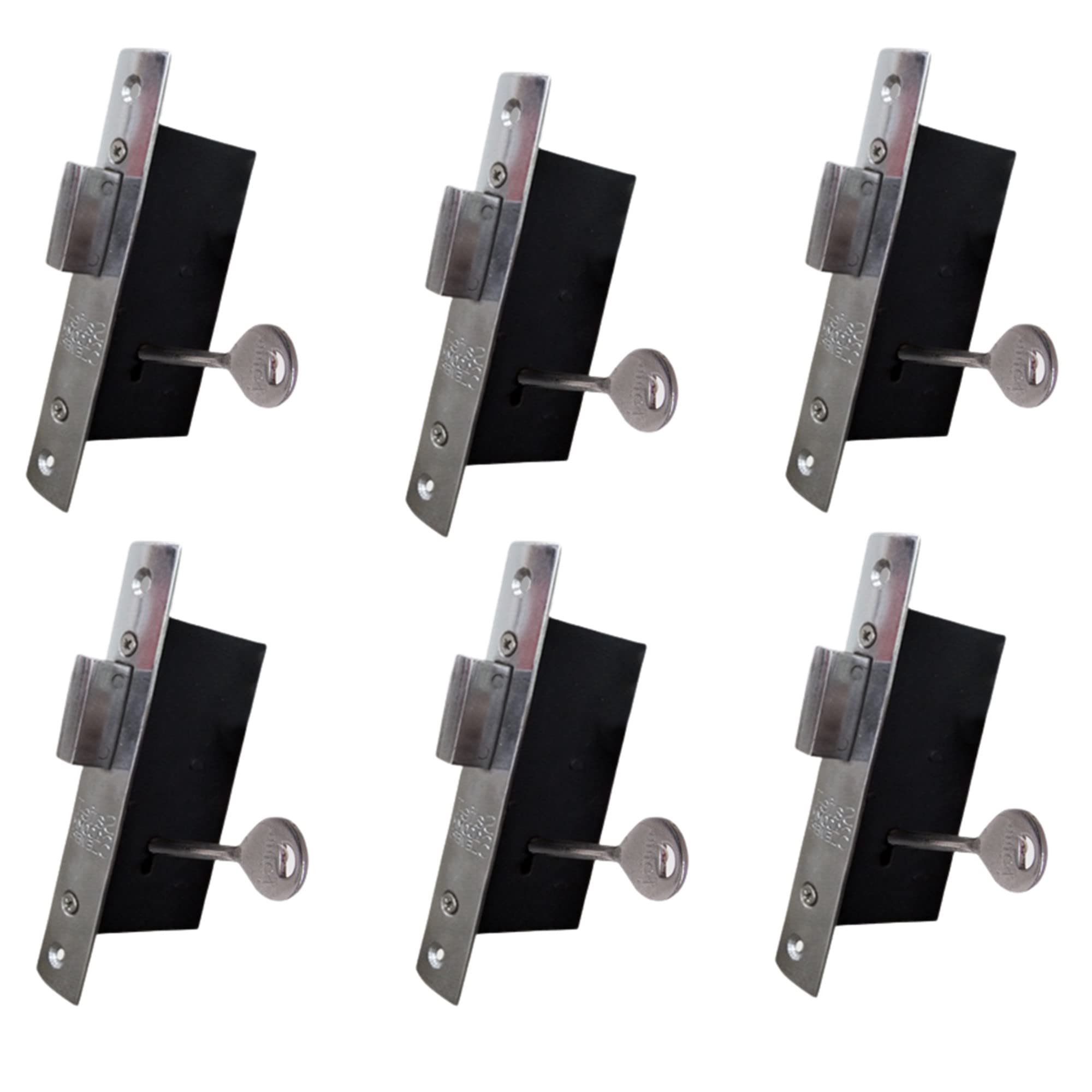 RAB Sliding Lock MS (Zinc) Lock for Main Door/Wooden and Aluminum Door Lock, Mortise Sliding Door Lock Backset (Code:- Safe-T, 100MM, Pack of 6 pcs with Keys) (B09SHTGHF6) Amazon Price History, Amazon Price Tracker