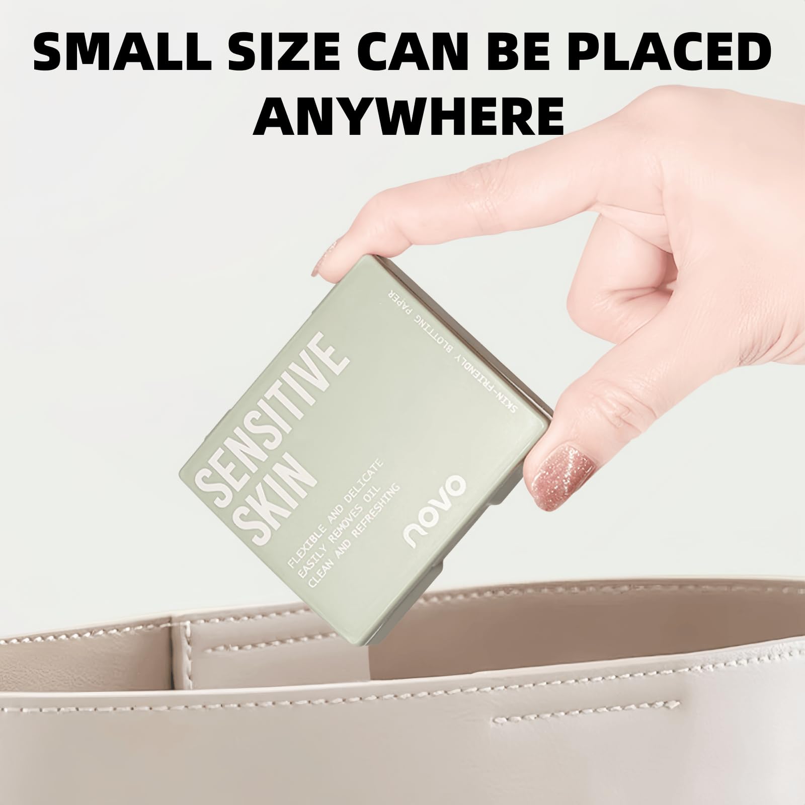 400 Sheets Oil Blotting Paper with Mirror, Refills Included, Face Oil Absorbing Sheets, Oil Control Paper, Absorb Excess Oil, Makeup Friendly