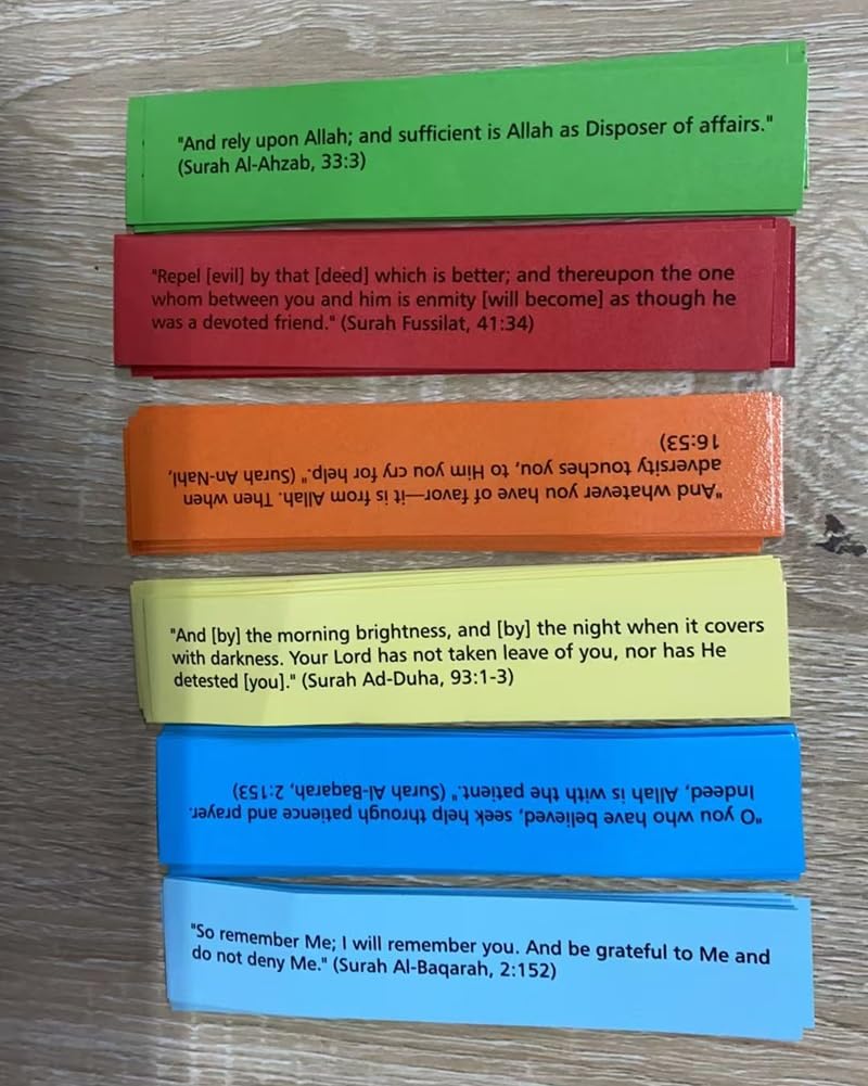 Luxember Premium Quran Verse Jar with FREE Keyring Gift - 90 Inspirational Islamic Verses & Prayers for Daily Spiritual Upliftment | Perfect Eid, Ramadan, and Islamic Gift for Reflection & Home Décor