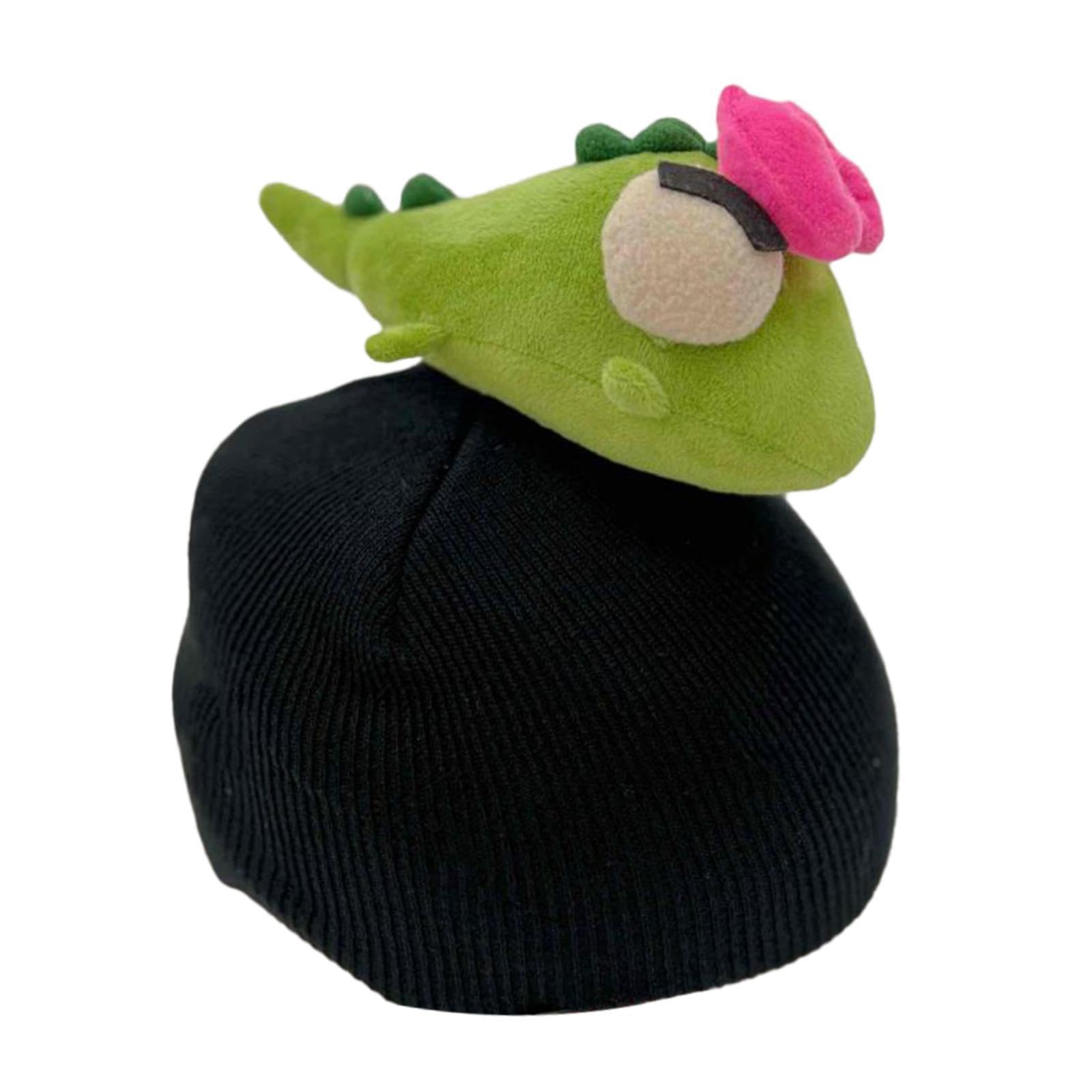 Yiju Snow Ski Helmet Cover Helmets Accessories Warm Cartoon Decorative Multifunction Birthday Gift Helmet Decoration Knitted Cap, Green Pink