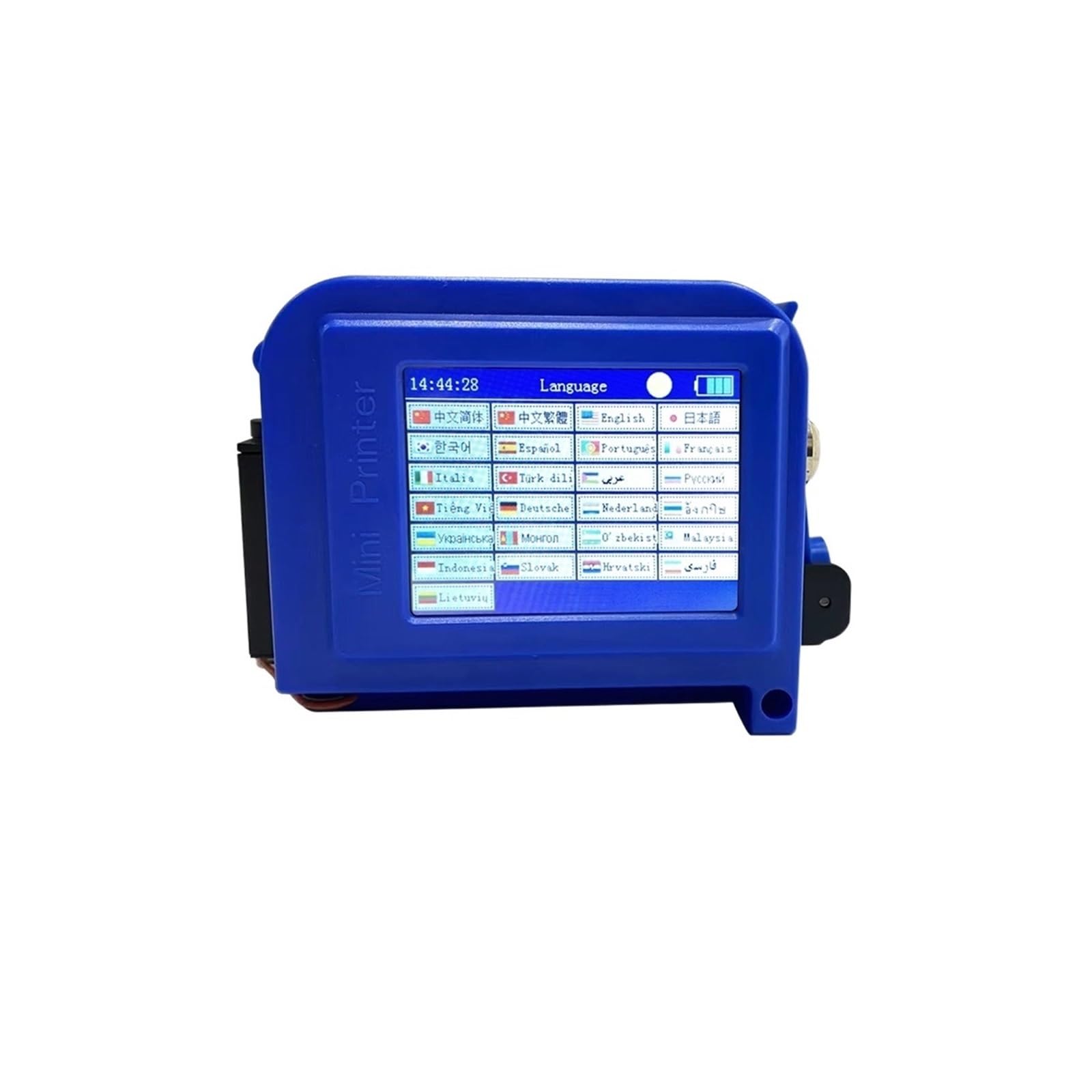 Imprimante Portable, Imprimante à Jet d'encre Mini 25,4 mm sans Verrouillage, Bande QR Portable, numérotation de Code par lot, imprimante d'étiquettes Logo(with 1 Cartridge)
