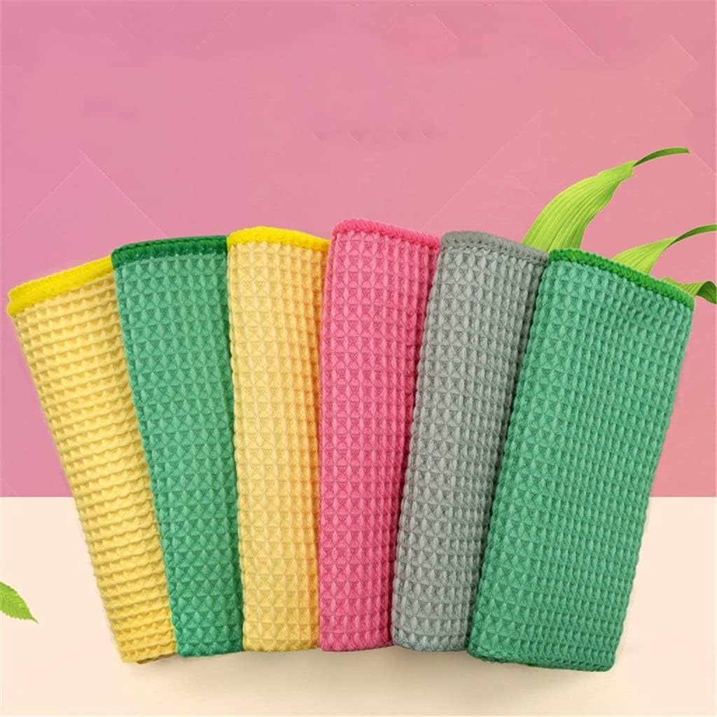 Dish Cloth Lazy Rag Kitchen Dishwashing Scouring Pad Housework Cleaning Absorbent and Non Linting Hand Towel