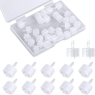 30pcs Syringe Adapter, Clear Male Luer Lock 1/16" Luer Lock Connector Kit to Syringe Coupler Adapter (1.6mm)