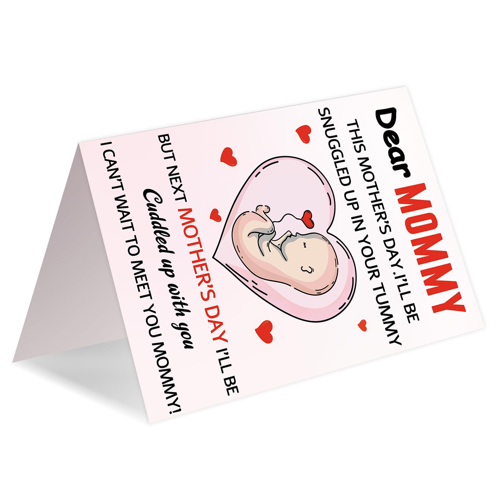First Mothers Day Gifts for New Mom, Happy 1st Mothers Day Gifts Card from Baby, Pregnancy Gift Card for Expecting Mom First Time Moms Mother, To Be Mommy