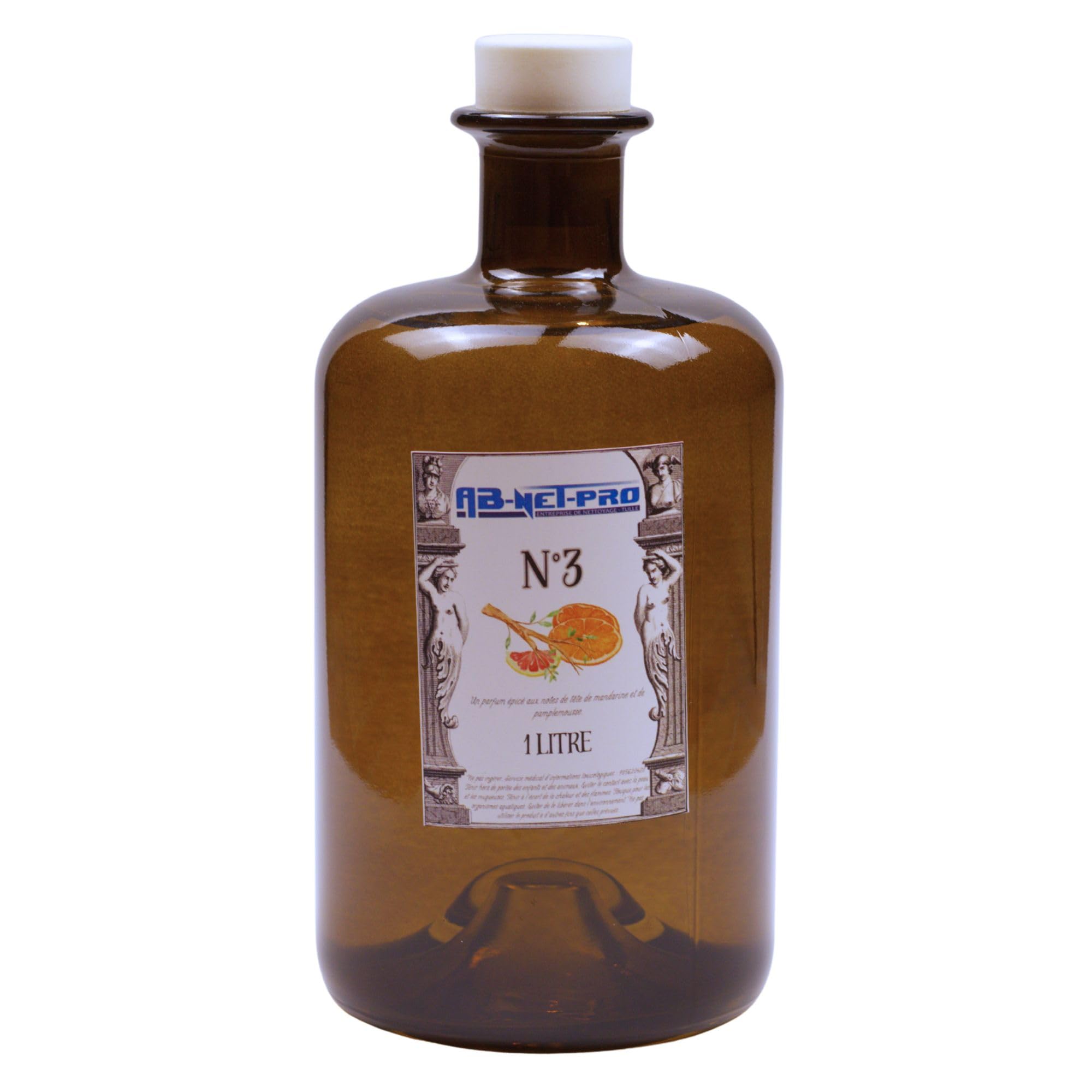 Générique Diffuseur de Parfum d'Ambiance AB-Net-Pro N°3 Mandarine & Pamplemousse 1 L avec Bâtonnets