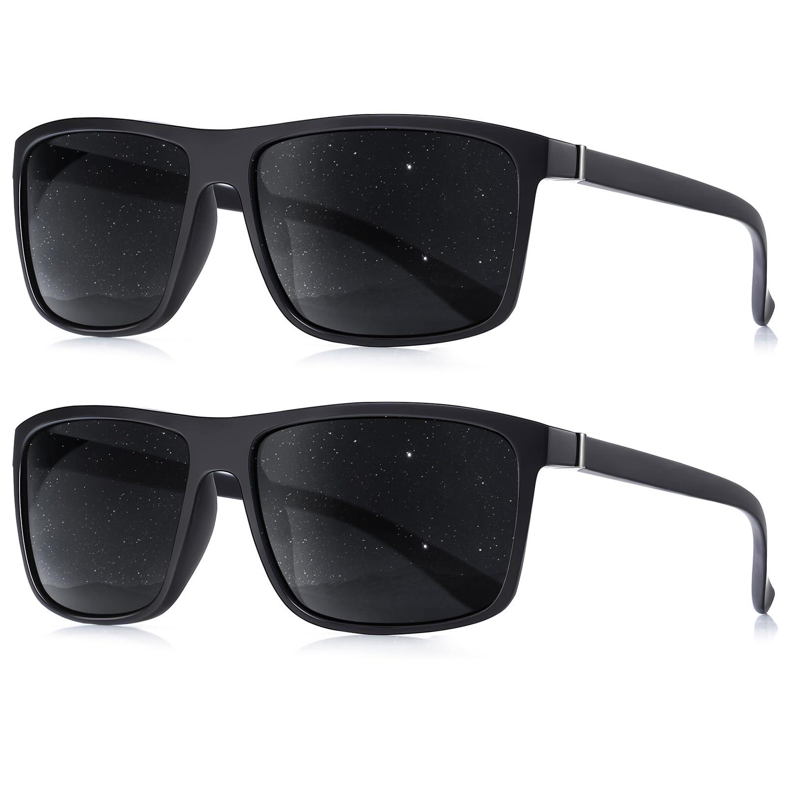 ANYLUV Polarisiert Sonnenbrille-Herren Damen Outdoor Sunglasses Sonnenbrillen Unisex Retro Schwarz Brille UV400 Fahren Wandern Golf