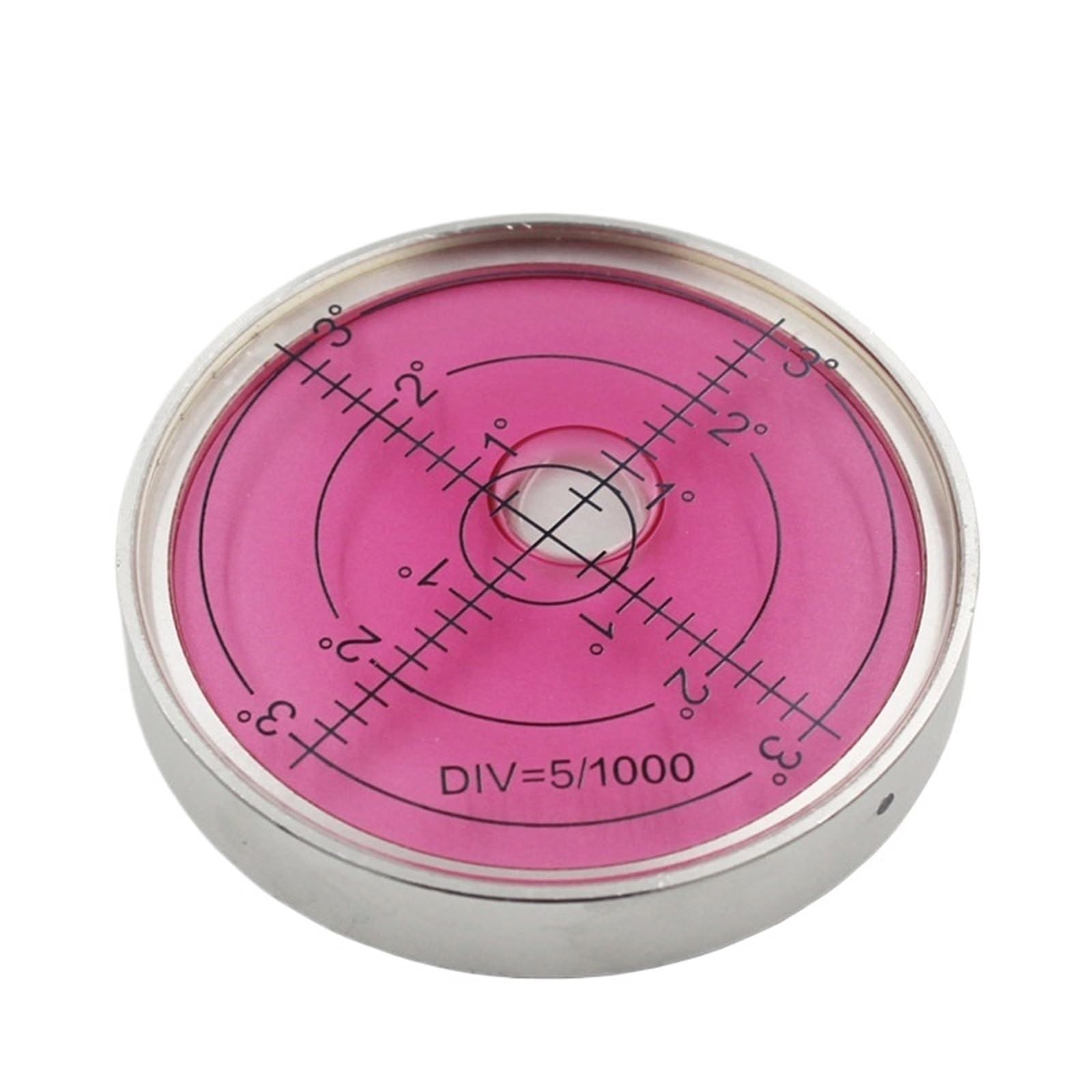 Bulle de niveau à bulle circulaire, vente directe, perle métallique universelle, diamètre 60mm, magnétique lumineux disponible, 1 pièce