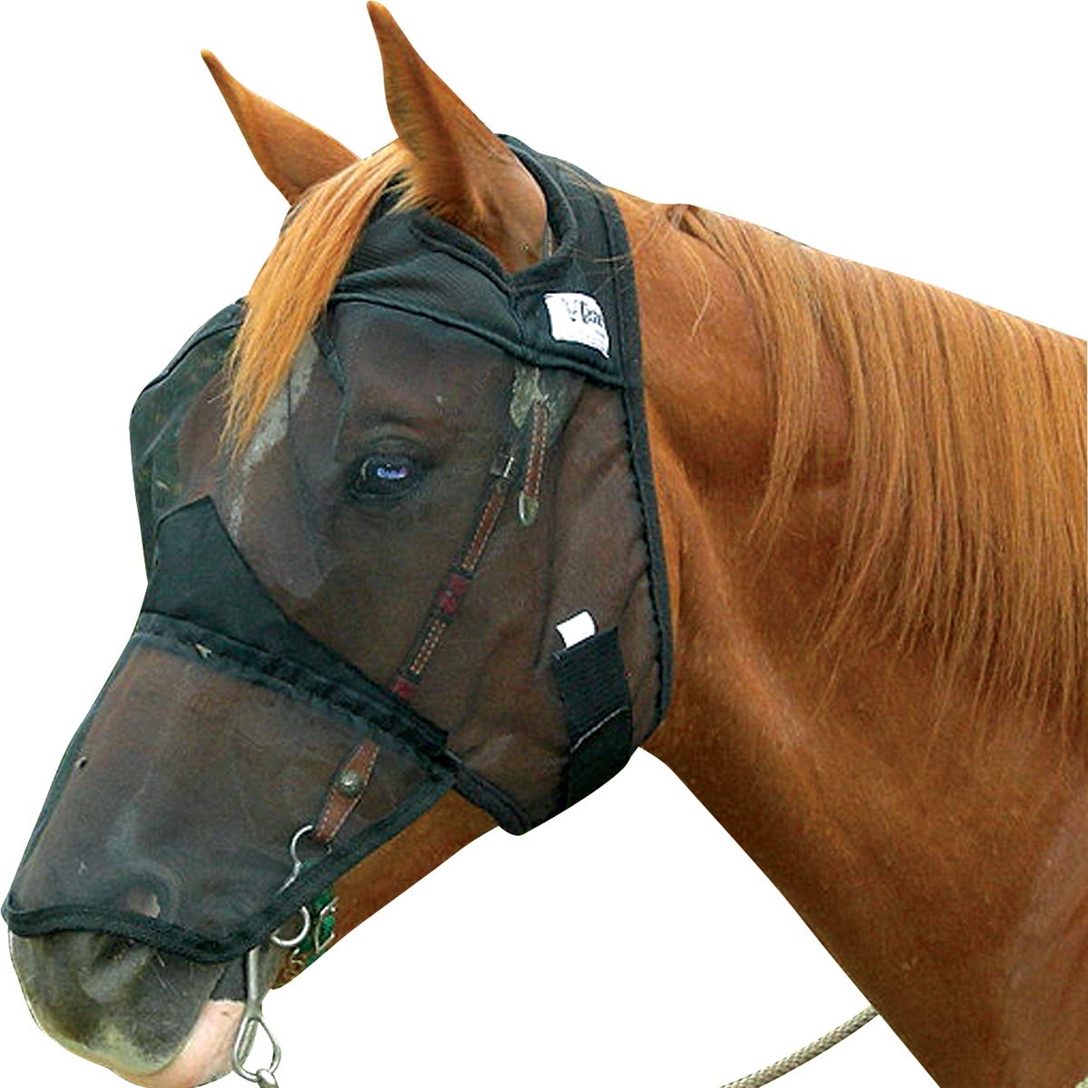 Cashel Quiet Ride Standard Fly Mask With Long Nose - Size: Horse