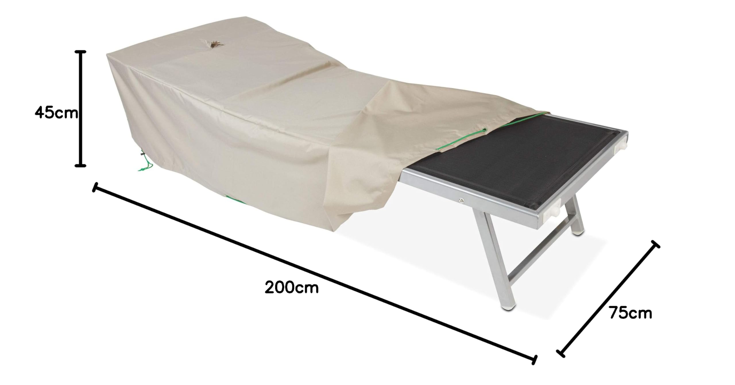 Cov'Up - Housse de Bain de Soleil 200 x 75 x 45 cm