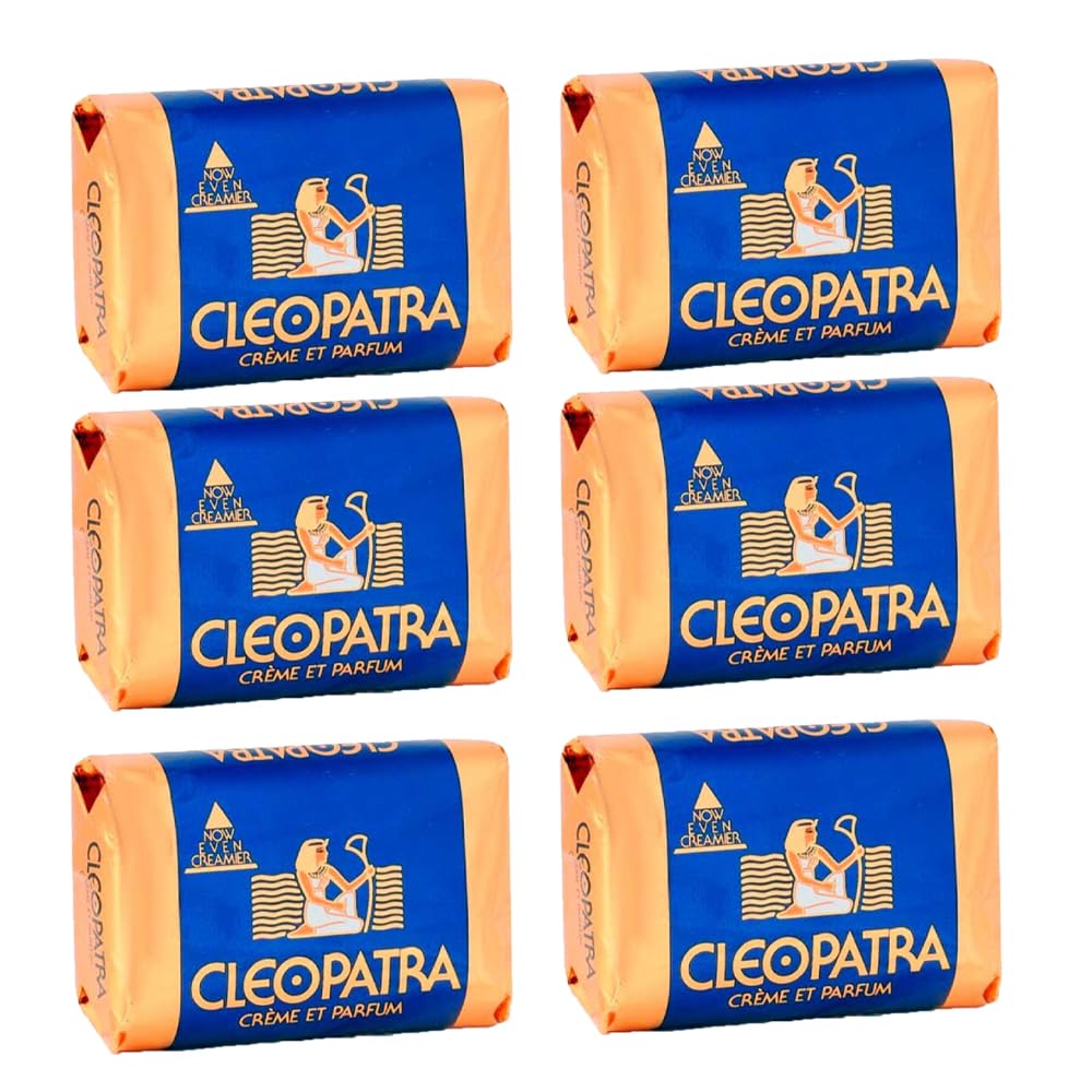 R.S.Inc JABÓN - Crema de Belleza Cleopatra Paquete 6x120g saudí EAU 120 g (Paquete de 6)