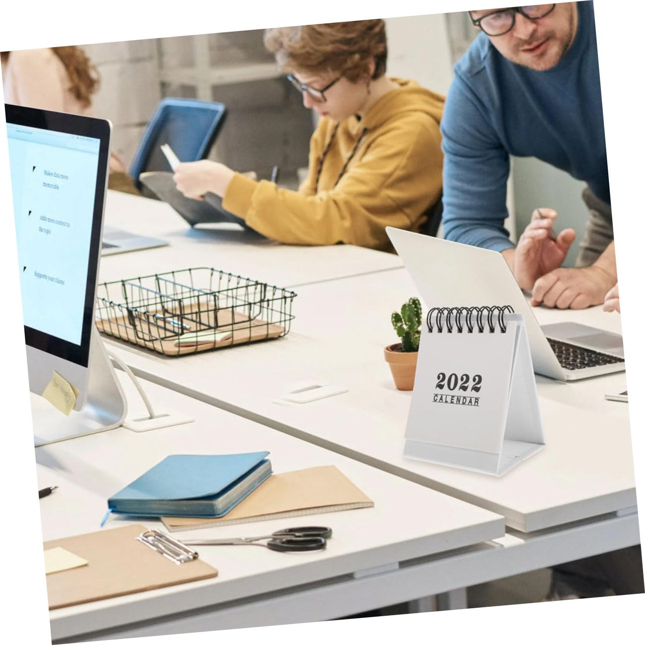 12pezzi Calendari Tavolo Eleganti Calendari Ufficio Planner Per Scrivania Per Ufficio e Scuola e Decorativo