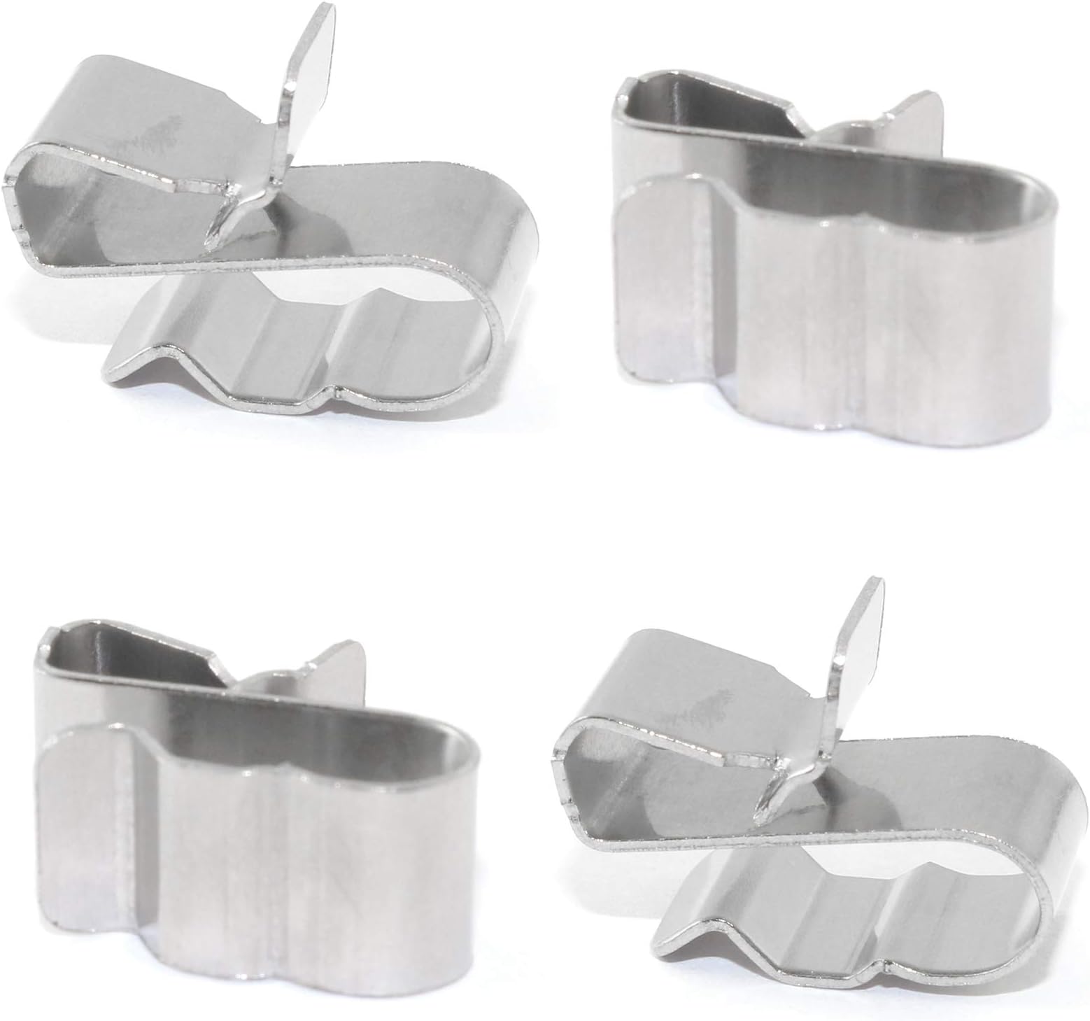 25PCS Stainless Steel Sunrunner Photovoltaic Cable Clips Trailer Frame Wire Clamp Clips