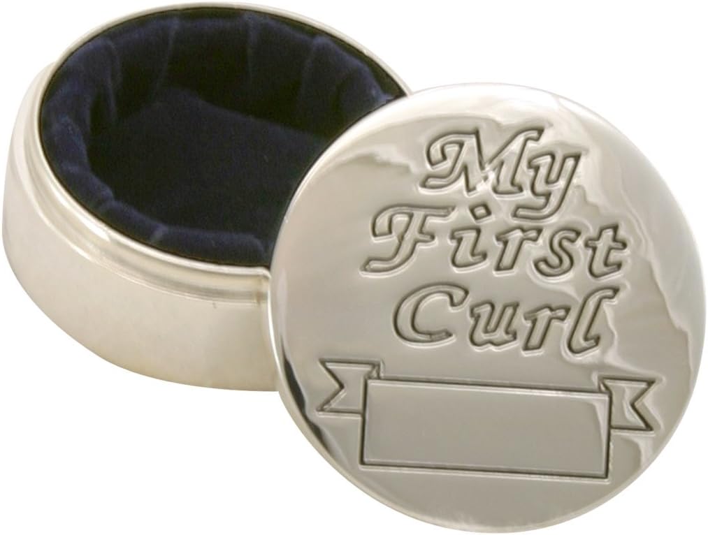 Stephan Baby Keepsake Silver Plated First Curl Box