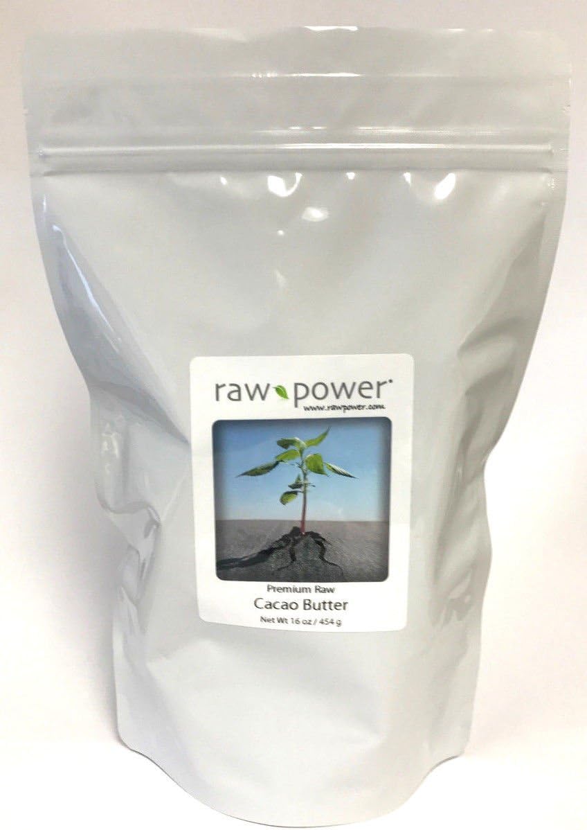 Cacao Butter, Raw Power (16 oz, raw, premium)