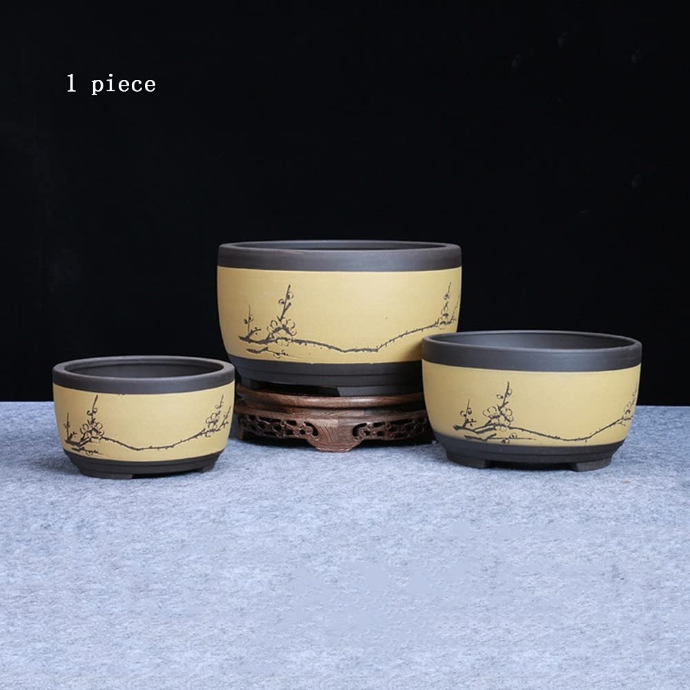 Fioletowa doniczka z piaskiem Prosta, oddychająca średnica doniczki Bonsai Doniczka Sukulenty Bonsai Doniczka Ceramiczne doniczki Umywalka wentylacyjna