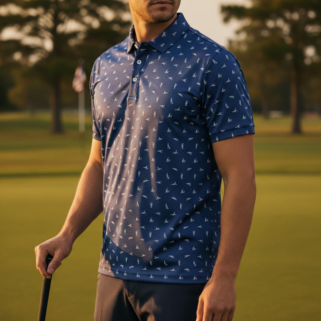 Greater Half - Men's Sex Ed Polo Golf Shirt, UPF 45+ Sun Protective, 4-Way Stretch, Stay-Right Collar, Superior Breathability - Image 7