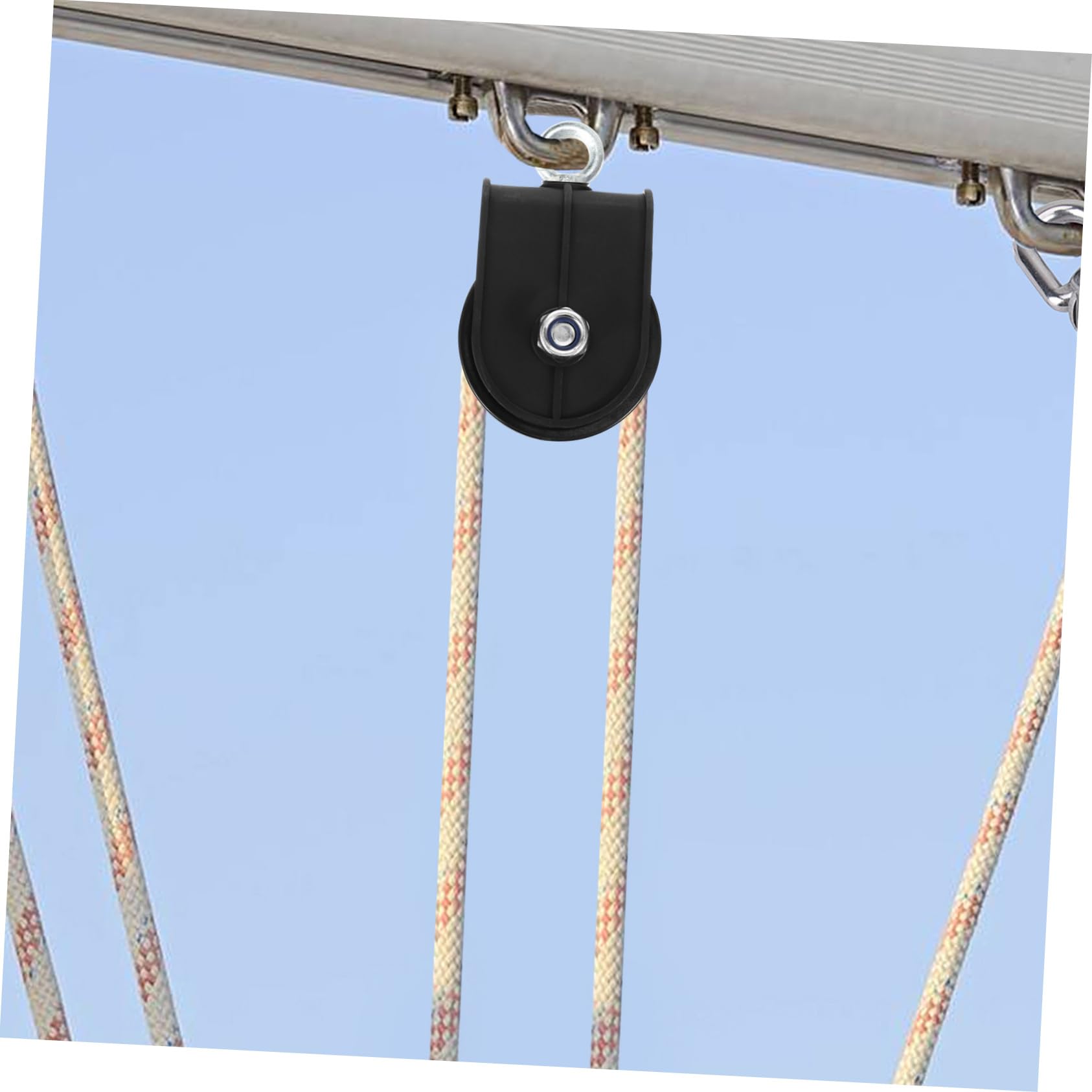 Koło pasowe do siłowni, koła pasowe łożyskowe, System krążków do linek fitness Czarny 13 x 7 x 3,5 cm