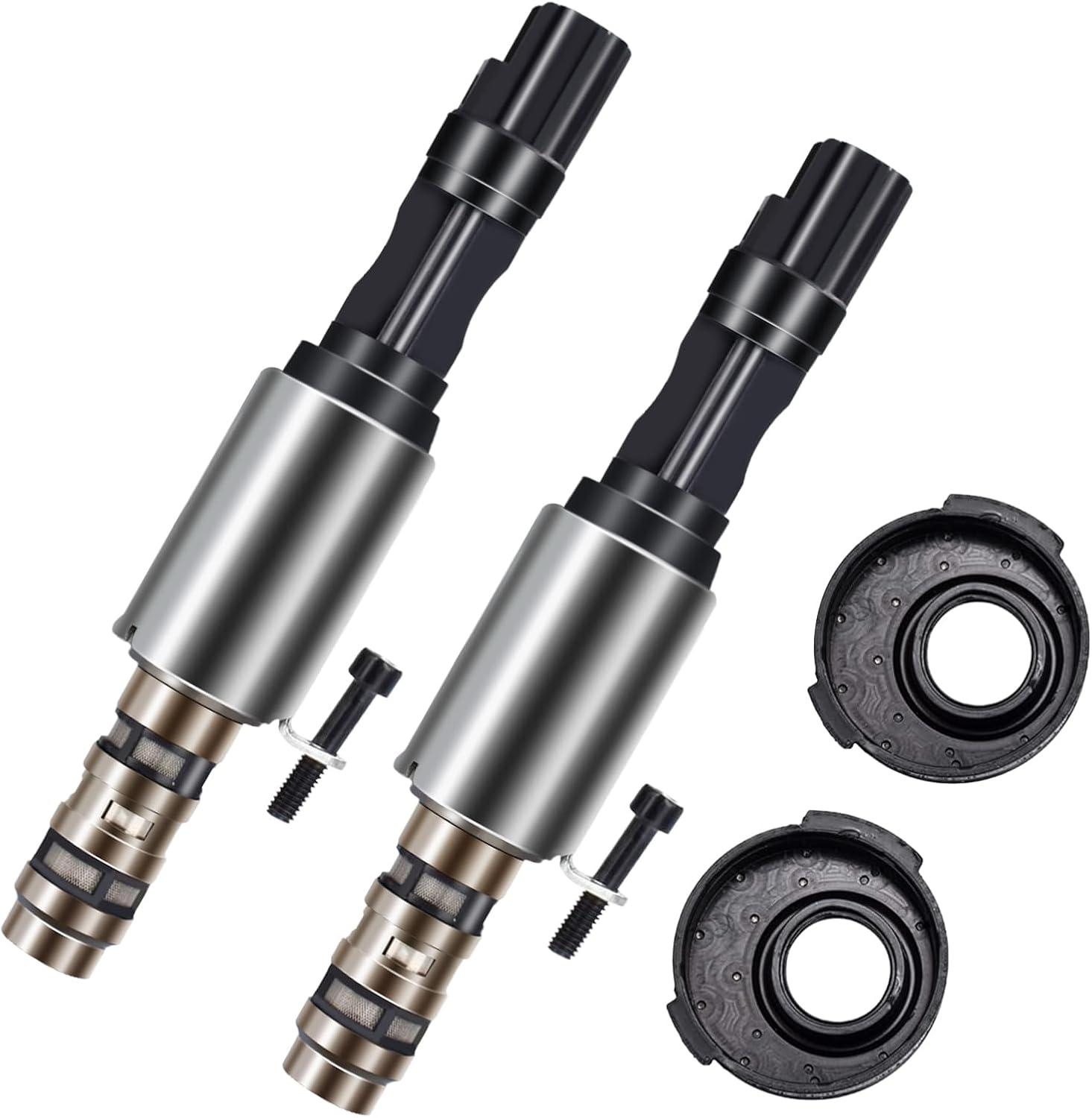 2 PCS Camshaft Variable Valve Timing Solenoid VCT Solenoid 8L3Z-6M280-B 8L3Z-6M280-A Replacement for 2004 2005 2006 2007 F150 Mustang Sport Trac 3V 4.6L 5.4L Lincoln Navigator Mercury Mountaineer