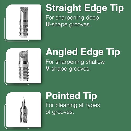 Miniatura 3 de Caddy Splash Herramienta afiladora de ranuras para palos de golf, limpiador 3 en 1 para palos de golf para cuña, hierro, puntas de repuesto