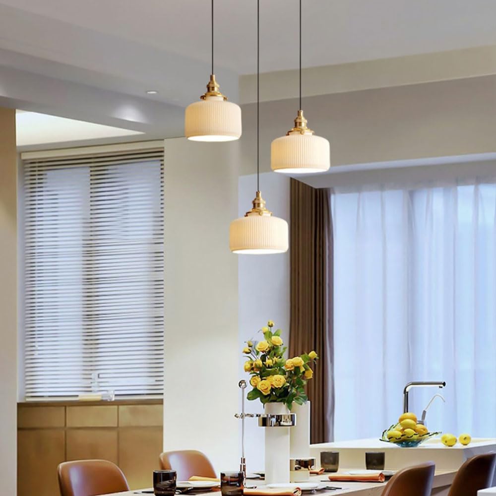 Ceramika w stylu japońskim, kreatywny i spersonalizowany abażur do lamp wiszących, lampa sufitowa z montażem podtynkowym, lampa wisząca ze źródłem światła E14 i pojedynczą głowicą, lampa dekoracyjna